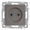 6-201-09 Розетка Intro Accent 6-201-09 2P 16А-250В IP20 СУ AL/CU титан