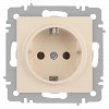 6-202-02 Розетка Intro Accent 6-202-02 2P+E Schuko 16А-250В IP20 СУ AL/CU слоновая кость