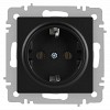 6-202-05 Розетка Intro Accent 6-202-05 2P+E Schuko 16А-250В IP20 СУ AL/CU антрацит