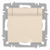 6-203-02  Розетка Intro Accent 6-203-02 2P+E Schuko с крышкой 16А-250В IP20 СУ AL/CU слоно