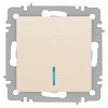 6-102-02 Выключатель Intro Accent 6-102-02 с подсветкой, 10А-250В, IP20, СУ, AL/CU, слоно