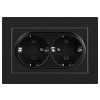 6-205-05 Розетка Intro Accent 6-205-05 двойная с заземлением 2X2P+E Schuko 16А-250В IP20