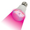 Лампа Uniel светодиодная для растений LED-A60-9W/SP/E27/CL ALM01WH Форма A, прозрачная колба. Материал корпуса пластик