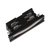 Соединитель для шинопроводов UBX-A11 BLACK 1 POLYBAG прямой внутренний Трехфазный. Цвет — черный
