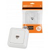 Розетка компьютерная (RJ-45) открытой установки IP20, белая Ладога TDM