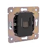 Розетка STRONG компьютерная RJ45 кат6 с/у графит KRANZ