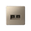ARTGALLERY РОЗЕТКА двойная компьютерная RJ45+RJ45, кат. 5е, механизм, ШАМПАНЬ Systeme (Sch