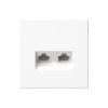 ARTGALLERY РОЗЕТКА двойная компьютерная RJ45+RJ45, кат. 5е, механизм, ЛОТОС Systeme (Schne