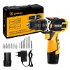Аккумуляторная дрель-шуруповерт DEKO DKCD12V SET1 в кейсе + оснастка 13 шт, 2х2,0 Ач