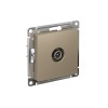 Розетка ATLASDESIGN TV оконечная 1DB механизм шампань Systeme (Schneider) (ATN000591)
