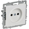 BRITE Розетка 1-местная без заземления без защитных шторок 10А РС10-1-0-БрАБ арктический б