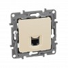 ETIKA Розетка компьютерная RJ45 категория 5Е UTP слоновая кость
