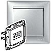 VALENA DIY Розетка компьютерная RJ45 категория 5Е UTP с захватами алюминий