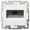 VALENA DIY Розетка телефонная с рамкой RJ11 белый