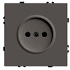 Розетка 1-местная с защитной шторкой (механизм) б/з, 250В, 16А, серия Эмили, RST16-5109-09