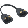 Коннектор Navigator 95 621 NLT-C-1L-AS2-BL-F (для ШП AS2, чёрн)