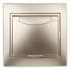 1-203-04 Розетка Intro Plano 1-203-04 с заземлением 2P+E Schuko с крышкой 16А-250В IP20 С