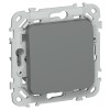 FLITE Выключатель 1-клавишный 10А ВС11-1-0-ФлМА мокрый асфальт IEK