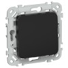 FLITE Выключатель 1-клавишный 10А ВС11-1-0-ФлЧ черный IEK