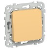 FLITE Выключатель 1-клавишный 10А ВС11-1-0-ФлЗ золотарник IEK