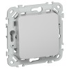FLITE Выключатель 1-клавишный кнопочный 10А ВС11-2-0-ФлА алюминий IEK