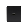 Розетка ROUND HDMI с/у оникс KRANZ