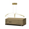 Люстра светодиодная ESTETIKA DALI-FX-90GL 90Вт 230В 3000-6500K 900х280x210мм 1.2м трос ДУ золотой IN HOME