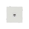 Компьютерная розетка RJ-45 без шторки, кат.6А одинарная,KANT, белый песок DKC (7010673)