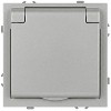 15-2103-03 Розетка ЭРА Galaxy 15-2103-03 c заземлением 2P+E Schuko со шторками с крышкой