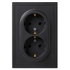 15-2105-05 Розетка ЭРА Galaxy 15-2105-05 с заземлением двойная 2X2P+E Schuko со шторками