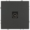 15-3101-06  Розетка ЭРА Galaxy 15-3101-06 TV одиночная IP20 графит