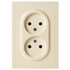 15-2107-02 Розетка ЭРА Galaxy 15-2107-02 без заземления двойная 2X2P 16А-250В IP20 слонов