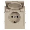 16-2103-04 Розетка ЭРА Arktik 16-2103-04 с заземлением 2P+E Schuko со шторками с крышкой