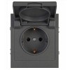16-2103-06 Розетка ЭРА Arktik 16-2103-06 с заземлением 2P+E Schuko со шторками с крышкой
