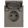16-2103-07 Розетка ЭРА Arktik 16-2103-07 с заземлением 2P+E Schuko со шторками с крышкой