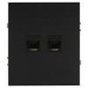 16-3108-05  Розетка ЭРА Arktik 16-3108-05 информационная двойная 2XRJ45 антрацит