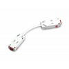 GL1109 WH белый коннектор питания гибкий для шинопровода Magnetic 220V 250*28.5*18