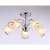 TR3188/5 CH/CL/FR хром/прозрачный/белый матовый E27/5 max 40W D600*285