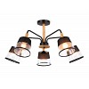 TR4741/5 BK/LW черный/светлое дерево E27/5 max 40W D760*350