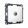 MA133010 Комплект механизма TV розетки оконечной ALFA Белый матовый 50-870 MHz 1dB QUANT (