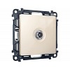 MA313010 Комплект механизма TV розетки оконечной ALFA Бежевый глянец 50-870 MHz 1dB QUANT