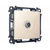 MA333010 Комплект механизма TV розетки оконечной ALFA Бежевый матовый 50-870 MHz 1dB QUANT