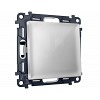 MA401010 Комплект механизма 1-кл выключателя ALFA Серебро глянец QUANT (AP4010, VM101)