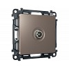 MA643010 Комплект механизма TV розетки оконечной ALFA Темная бронза матовый 50-870 MHz 1dB