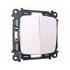 MO203030 Комплект механизма 2-клавишного перекрестного выключателя 10A-250V OMEGA Жемчуг Q