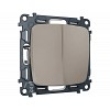 MO363030 Комплект механизма 2-клавишного перекрестного выключателя 10A-250V OMEGA Серо-беж