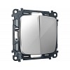 MO403030 Комплект механизма 2-клавишного перекрестного выключателя 10A-250V OMEGA Серебро