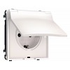 MS208010 Комплект механизма электрической розетки SIGMA Жемчуг 50Hz 2P+E с/з с/ш и крышкой