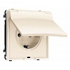MS248010 Комплект механизма электрической розетки SIGMA Жемчужно-кремовый 50Hz 2P+E с/з с/
