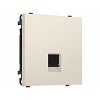 MS332005 Комплект механизма компьютерной розетки SIGMA Бежевый матовый RJ-45 экранированно
